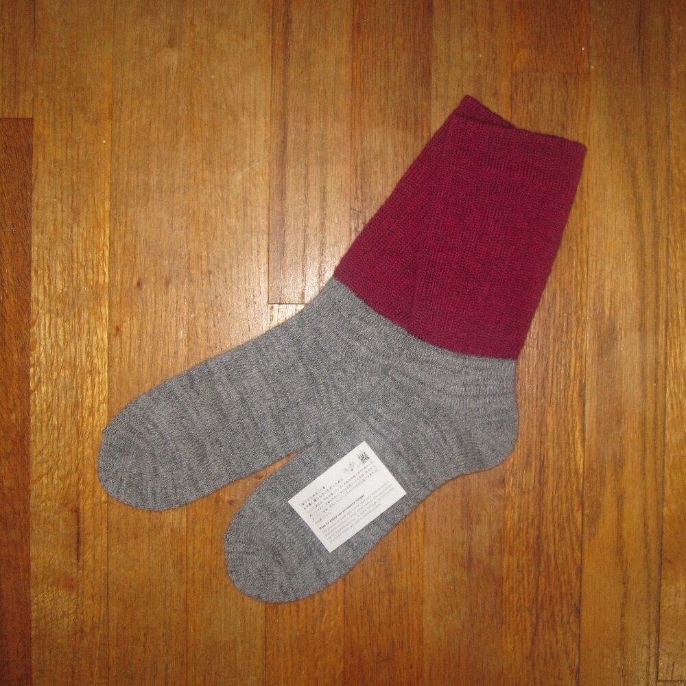 Nishiguchi Kutsushita  Mohair Wool Pile Socks